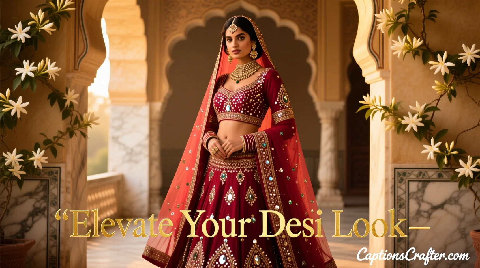 Lehenga Captions