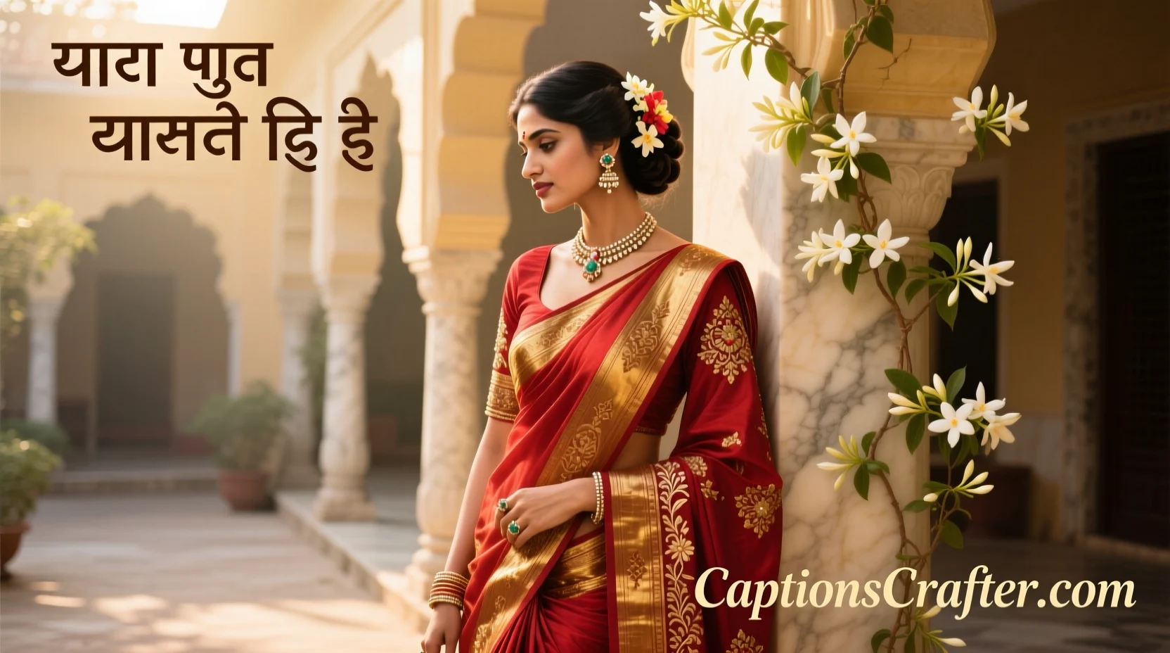 Saree Captions
