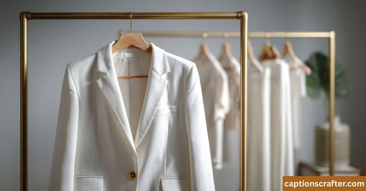 White Outfit Captions