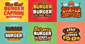 Burger Captions