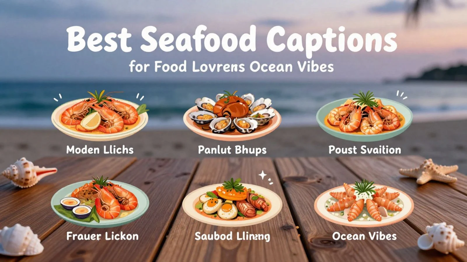 Seafood Captions
