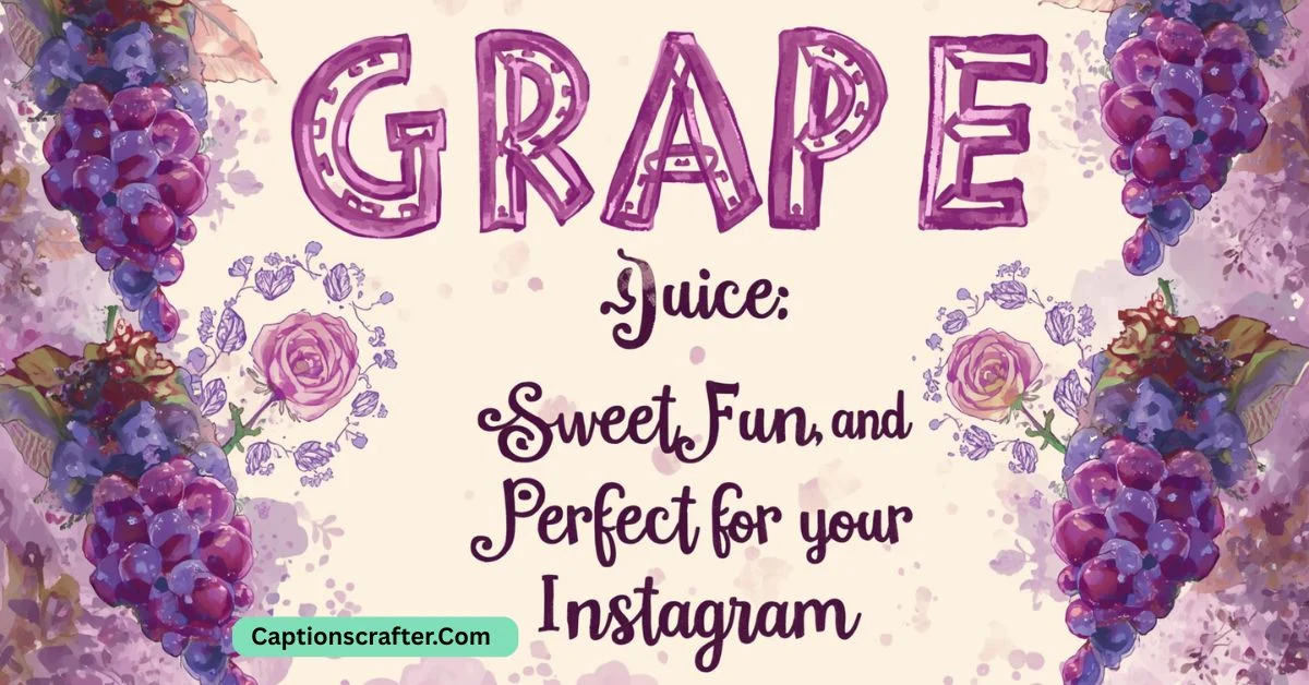 Grape Juice Captions