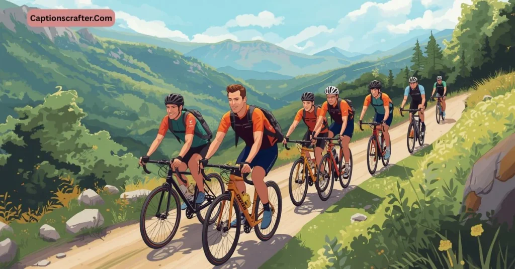 Cycling With Friends Captions