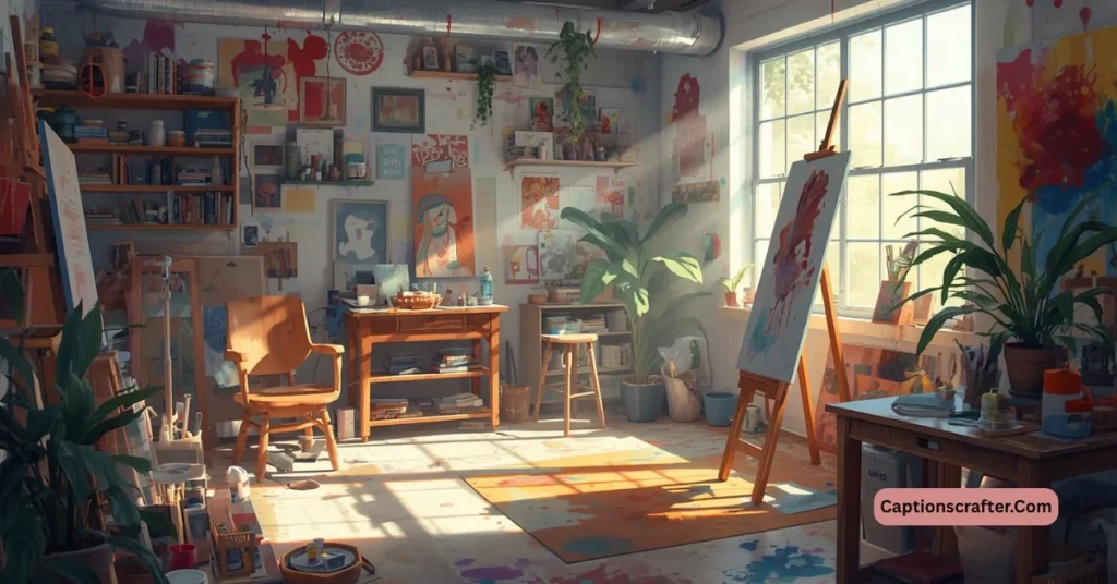 Artist Studio Captions