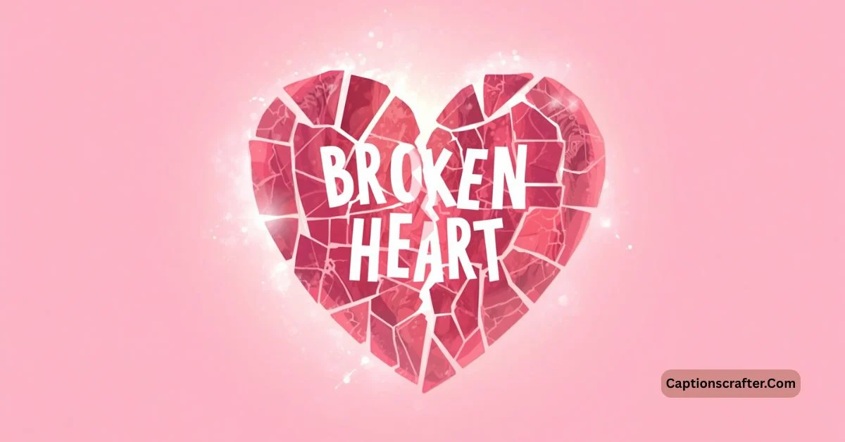 broken heart captions