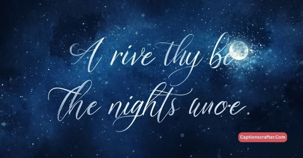 Romantic Night Sky Captions