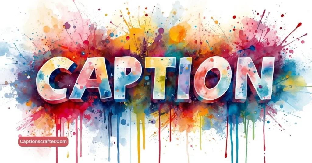 Watercolor Painting Captions