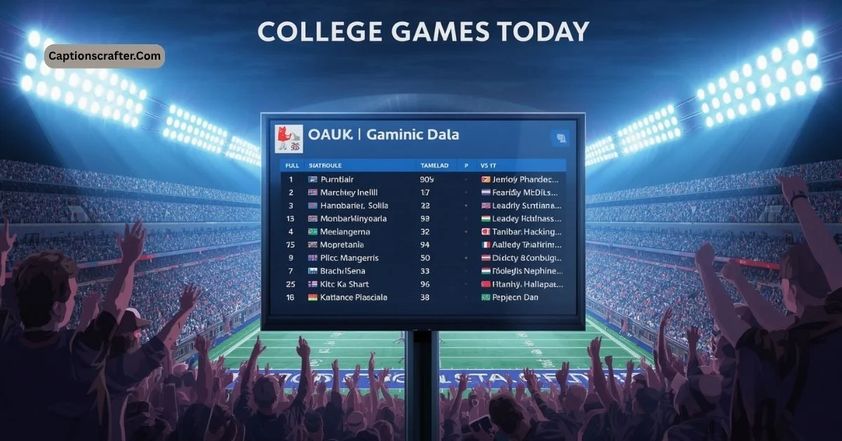 College Games Today