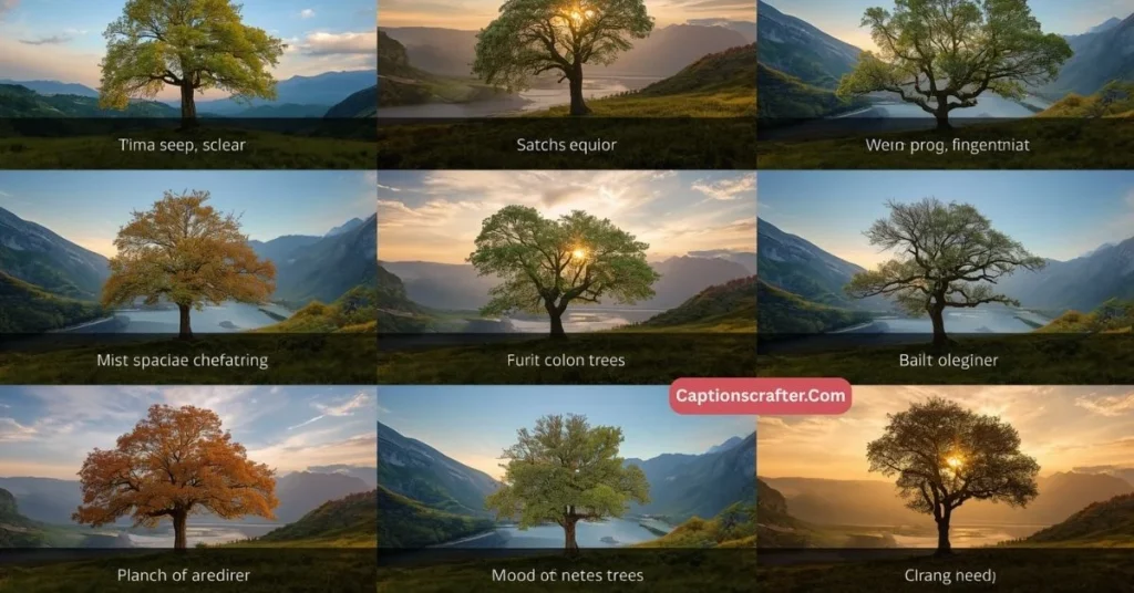 Tree Captions for Nature Photos
