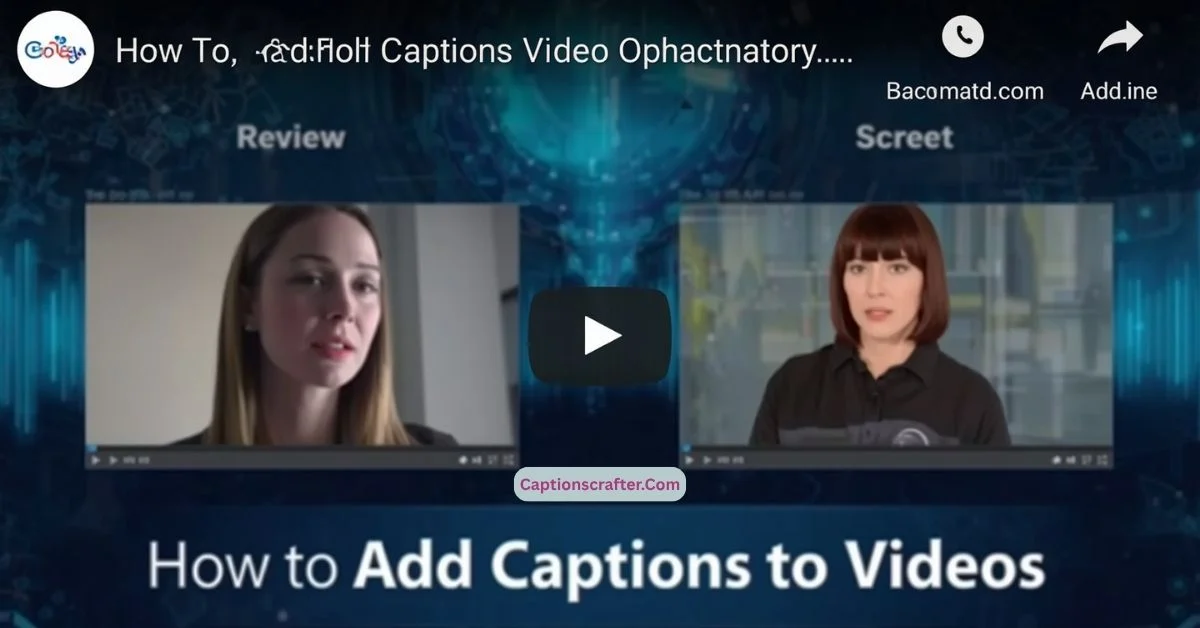 How to Add Captions to Videos